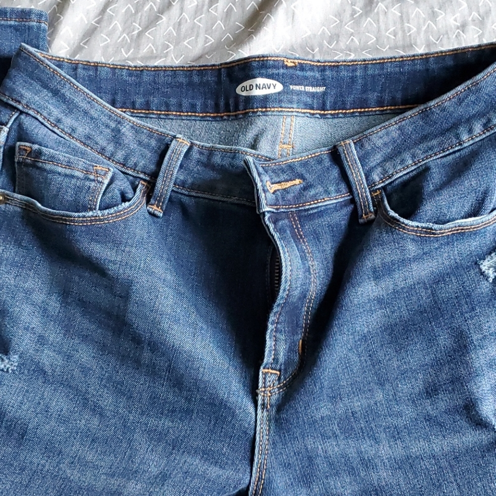 Oldnay straight distressed jeans